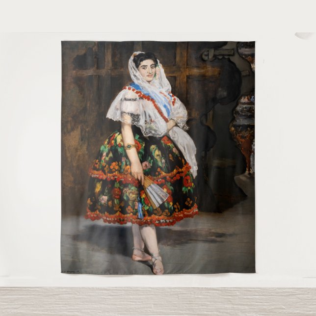 Edouard Manet - Lola de Valence Wandteppich (Vorderseite)