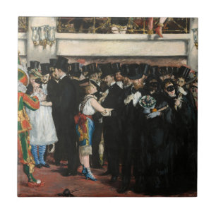 Edouard Manet - Maskenball in der Oper Fliese