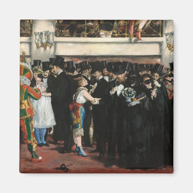 Edouard Manet - Maskierter Ball an der Oper Magnet (Vorne)