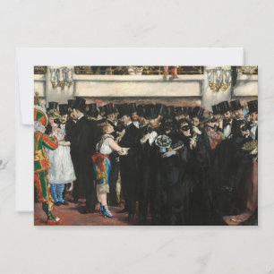 Edouard Manet - Maskierter Ball im Opernhaus Einladung