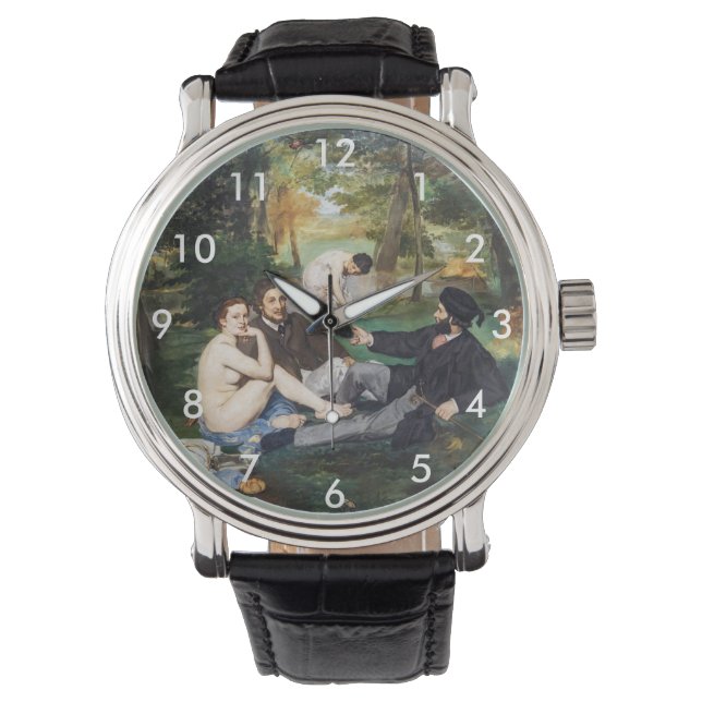 Edouard Manet - Mittagessen im Gras Armbanduhr (Vorderseite)