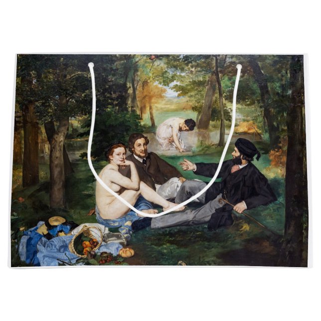 Edouard Manet - Mittagessen im Gras Große Geschenktüte (Vorderseite)