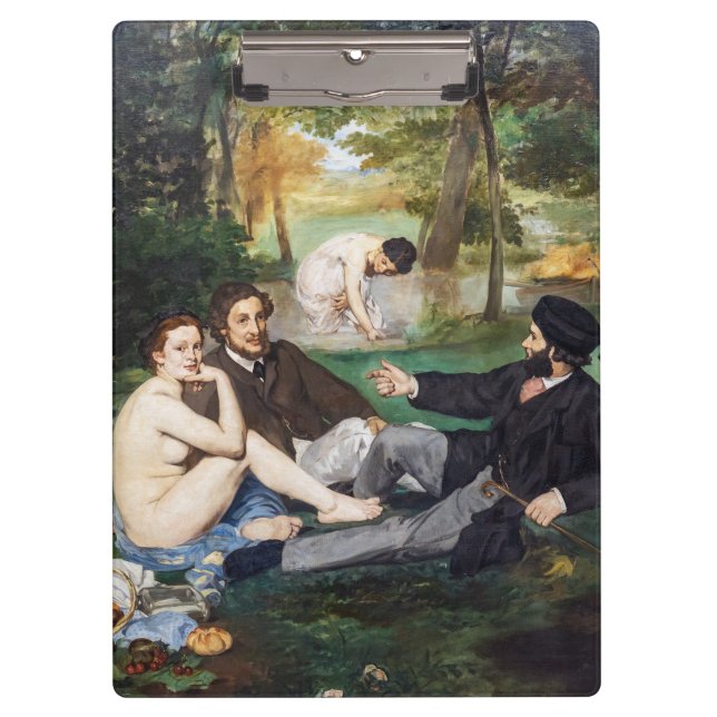 Edouard Manet - Mittagessen im Gras Klemmbrett (Vorderseite)