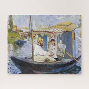 Edouard Manet - Monet in seinem Atelierboot