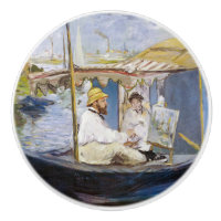 Edouard Manet - Monet in seinem Studio-Boot