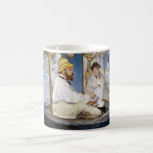 Edouard Manet - Monet in seinem Studioboot Kaffeetasse