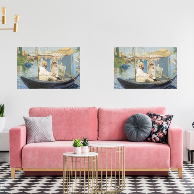 Edouard Manet - Monetmalerei auf seinem Studio-Boo Bilderwand Sets (Wohnzimmer)