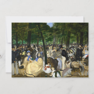 Edouard Manet - Musik im Tuilerien-Garten Dankeskarte