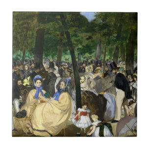 Edouard Manet - Musik im Tuilerien-Garten Fliese
