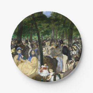 Edouard Manet - Musik im Tuilerien-Garten Pappteller