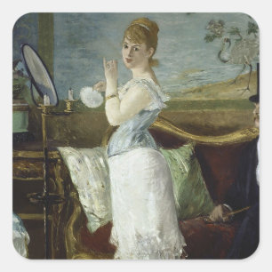 Édouard Manet, Nana, 1877 Quadratischer Aufkleber