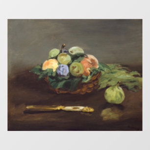 Edouard Manet - Obstkorb Fensteraufkleber