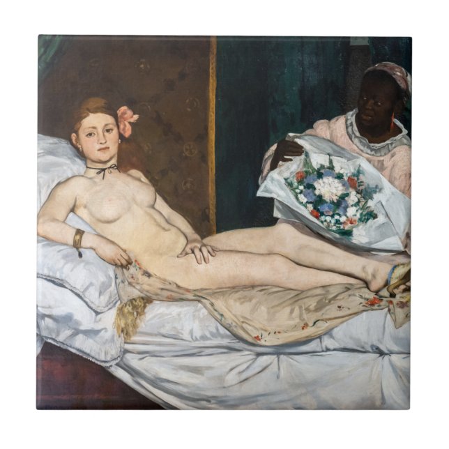 Edouard Manet - Olympia Fliese (Vorderseite)