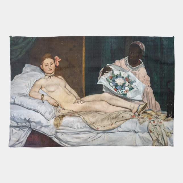 Edouard Manet - Olympia Geschirrtuch (Horizontal)