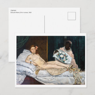 Edouard Manet - Olympia Postkarte