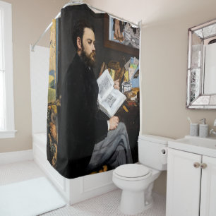 Edouard Manet - Portrait von Emile Zola Duschvorhang