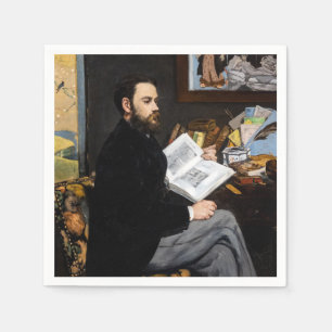 Edouard Manet - Porträt von Emile Zola Serviette