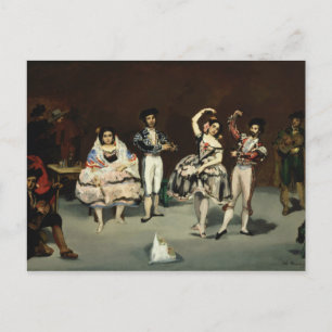 Edouard Manet - Spanisches Ballett Postkarte