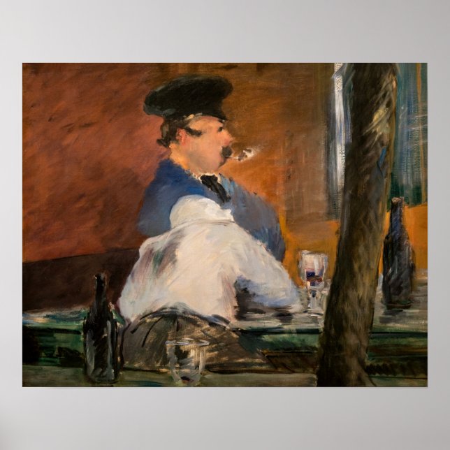 Edouard Manet - The Bar, Le Bouchon Poster (Vorne)