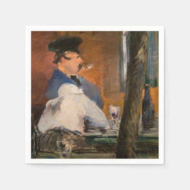 Edouard Manet - The Bar, Le Bouchon Serviette (Vorderseite)