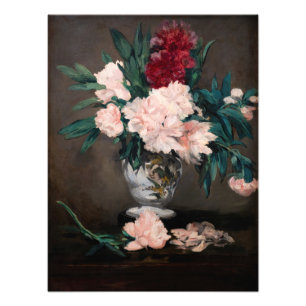 Edouard Manet - Vasen mit Pfingstrosen auf kleinem Fotodruck