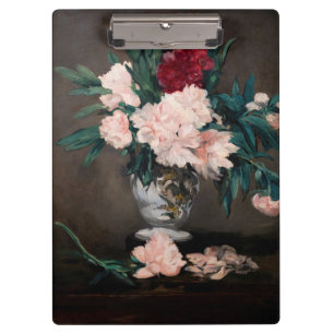 Edouard Manet - Vasen mit Pfingstrosen auf kleinem Klemmbrett
