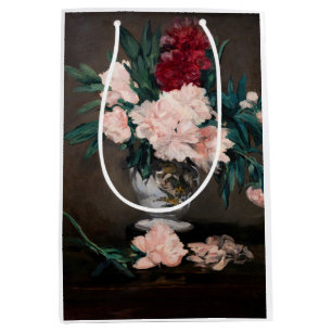 Edouard Manet - Vasen mit Pfingstrosen auf kleinem Mittlere Geschenktüte