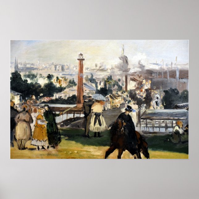 Édouard Manet View der Ausstellung von 1867 Poster (Vorne)