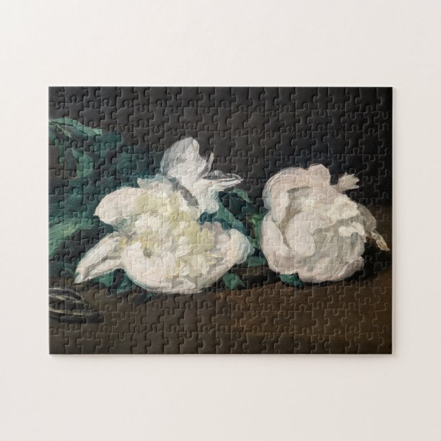 Edouard Manet - Zweig der Weißen Peonies, Secateur (Horizontal)
