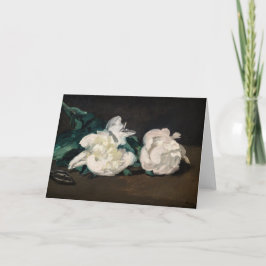 Edouard Manet - Zweig der Weißen Peonies, Secateur Karte
