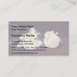 Edouard Manet - Zweigstelle von White Peonies & Se Visitenkarte