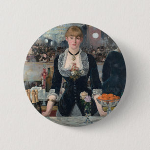 Edouard Manets A-Bar in den Folies-Bergère Button