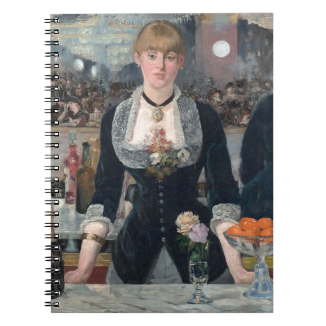 Edouard Manets A-Bar in den Folies-Bergère Notizblock (Vorderseite)
