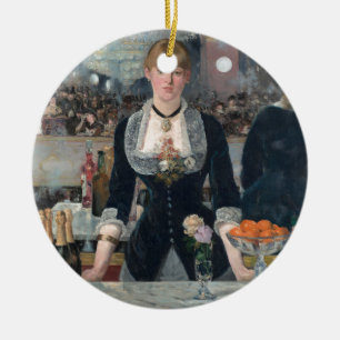 Edouard Manets Eine Bar in den Folies-Bergère Keramik Ornament