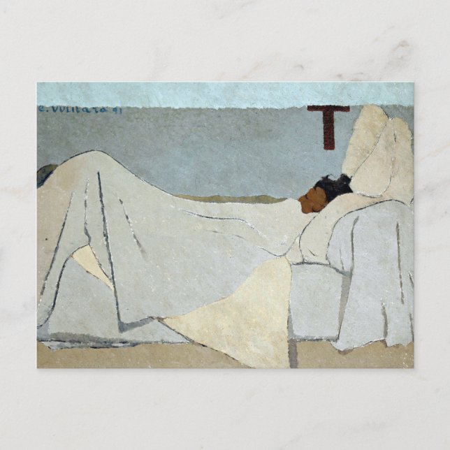 Edouard Vuillard im Bett Postkarte (Vorderseite)