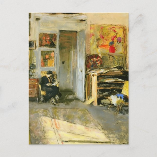 Edouard Vuillard: Madame Losse Hessel im Studio Postkarte (Vorderseite)