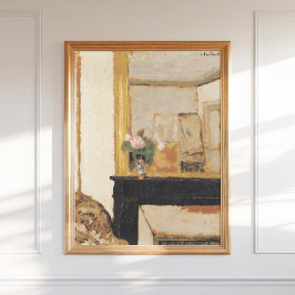 Edouard Vuillard Vase von Blume auf einem Mantelst Poster