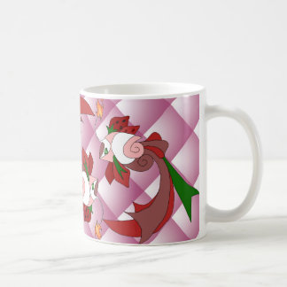 Édredon de rose de tasse d'amour de fraise