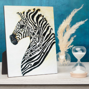 EDS Art Zebra mit Easel Fotoplatte
