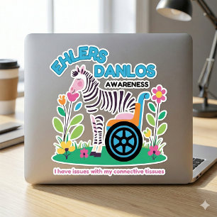 EDS Awareness Zebra Vinyl Sticker