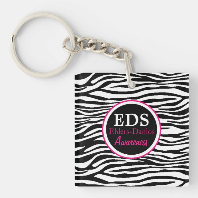 Eds-BewusstseinZebra Stripes Schlüsselanhänger (Vorderseite)