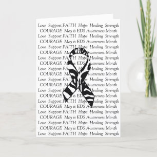 EDS Support Friendship Encouragement Carte à ruban