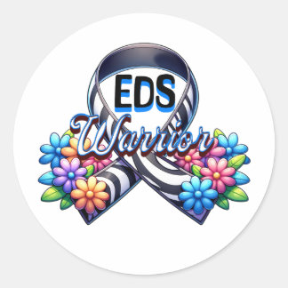EDS Warrior | Ehlers-Danlos-Syndrom T - Shirt Runder Aufkleber