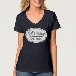 Ed's Way T - Shirt, Inverted white logo T-Shirt