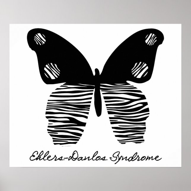 EDS Zebra Stripe Butterfly 24X20 Poster (Vorne)