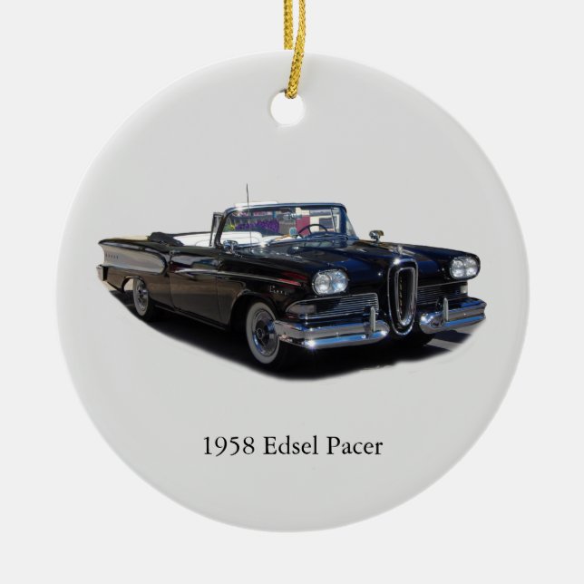 Edsel Pacer-Ornament 1958 Keramik Ornament (Vorne)