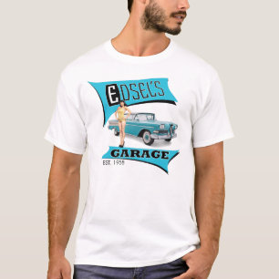 Edsel's Garage in Blau T-Shirt
