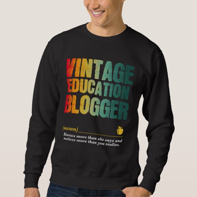 Education Blogger Appreciation Week Back to School Sweatshirt (Vorderseite)