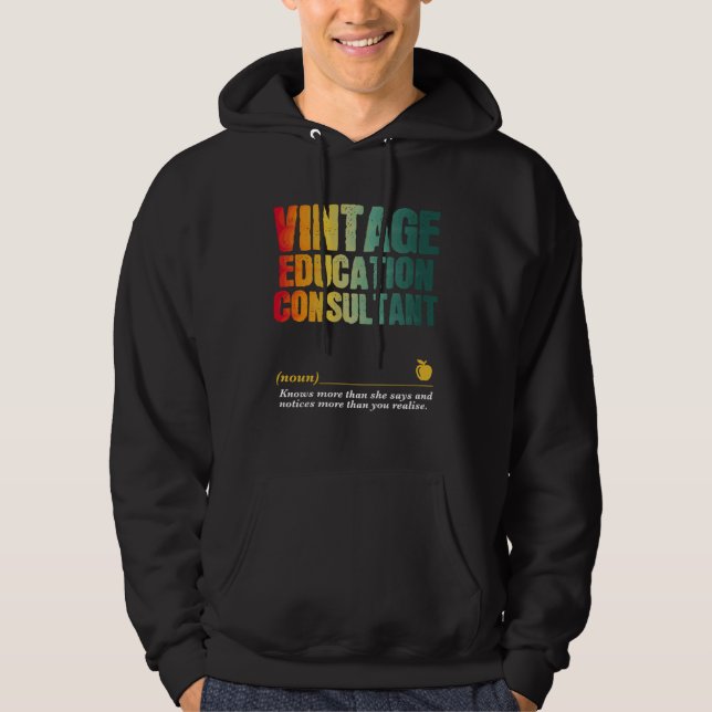Education Consultant Appreciation Week Back to Sch Hoodie (Vorderseite)