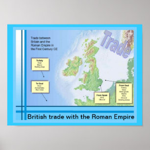 Education, History, Romans,British trade with Rome Poster